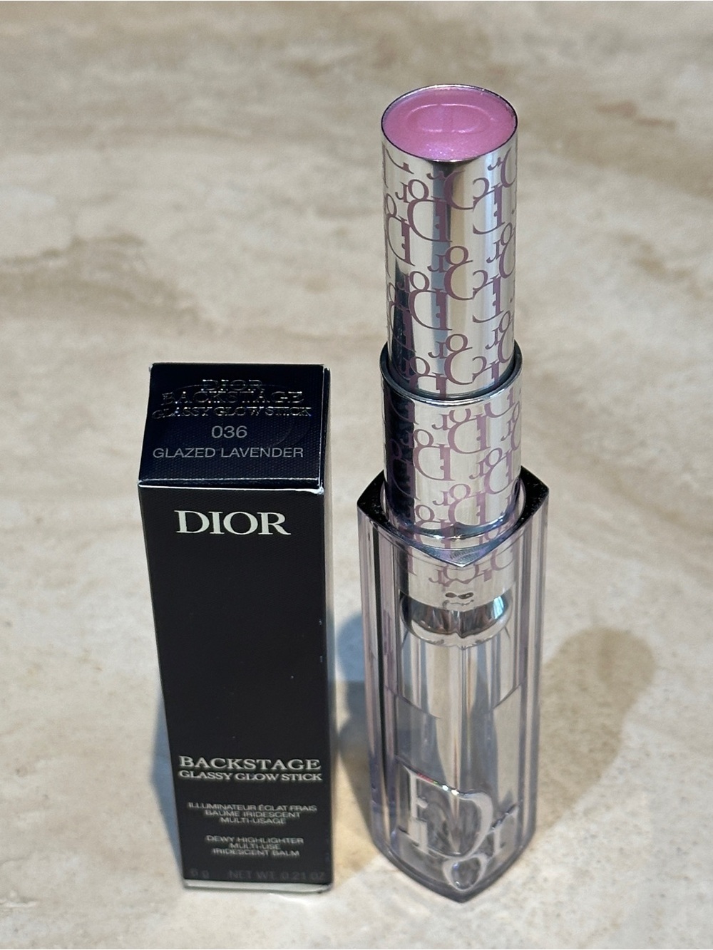 Dior Backstage Glassy Glow Stick Multi-Use Stick Highlighter - Glazed Lavender